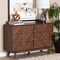 Baxton Studio Markell Mid-Century Modern Transitional Walnut Brown Finished Wood 6-Drawer Dresser 236-13270-ZORO - alternate 4